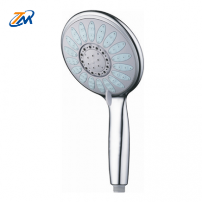 TM-2043 cixi 100% ABS plastic high pressure shower heads 5 jets chrome shower head set rain hand shower head