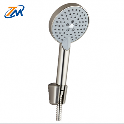 ABS plastic chrome rain  shower t 3 functions nickle shower kits